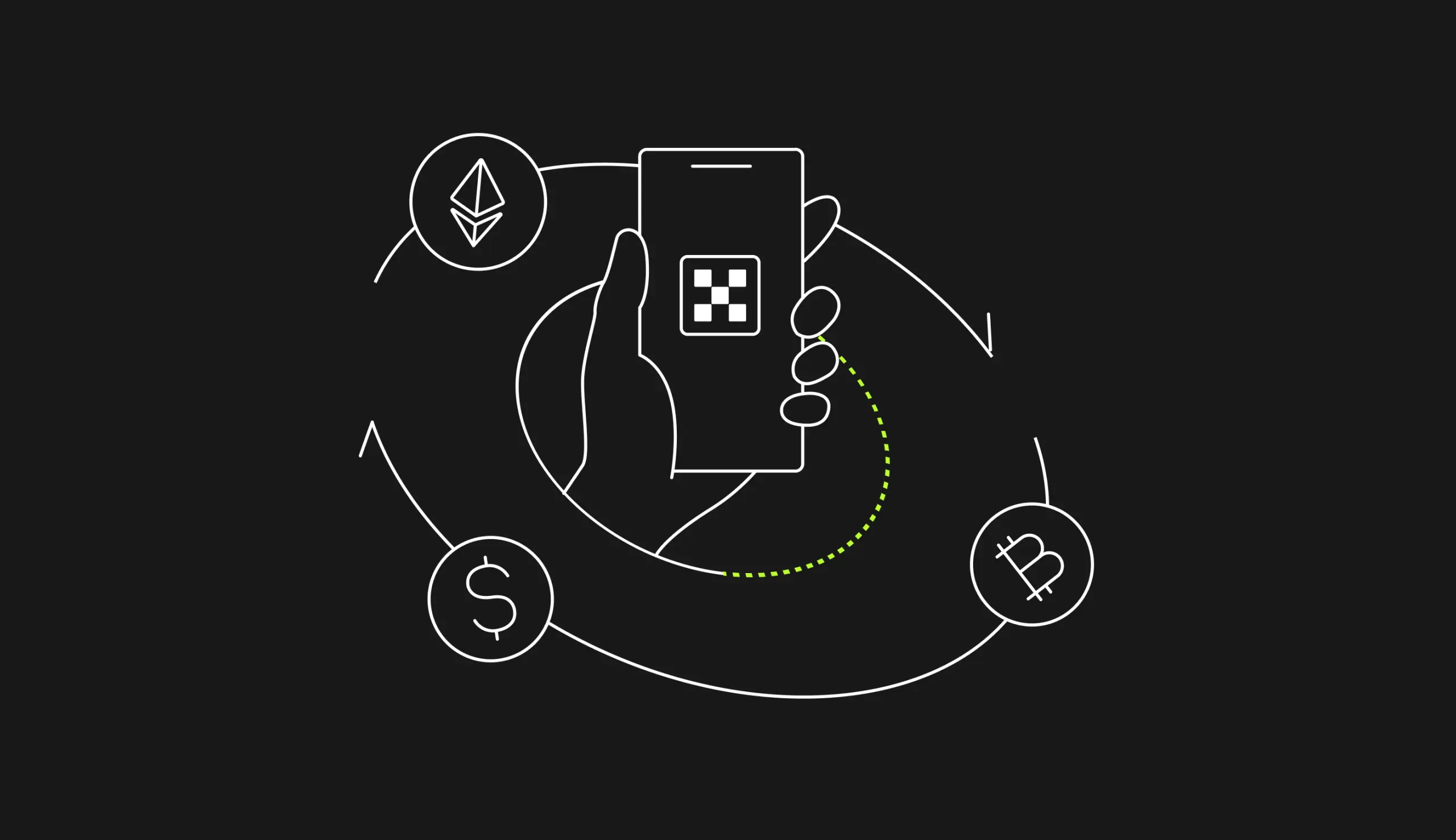 Crypto Trading 3D Illustration